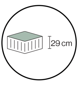 Icono de la altura del colchón