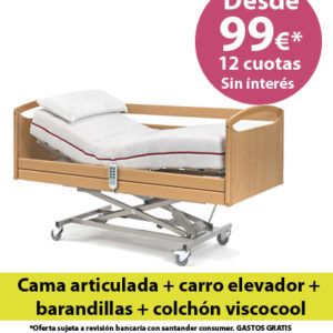Conjunto oferta cama articulada GERIÁTRICA