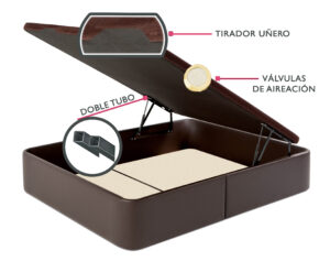 Canapé arcón abatible polipiel