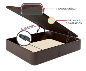 Canapé arcón abatible polipiel