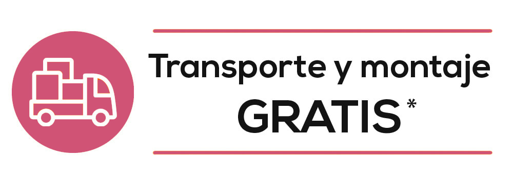 Transporte y montaje Gratis