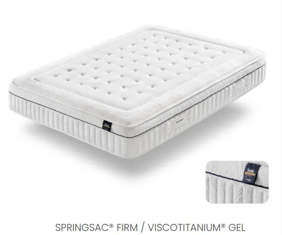 Colchón Sense Spring de Rest Bed con muelles ensacados Spring Sac Firm, ViscoTitanium Gel y cara 3D transpirable