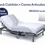 Pack colchón y cama articulada eléctrica con almohada de regalo en Madrid y Fuenlabrada