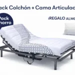 Pack colchón y cama articulada eléctrica con almohada de regalo en Madrid y Fuenlabrada