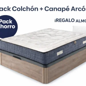 Pack colchón y canapé arcón con almohada de regalo en Madrid y Fuenlabrada