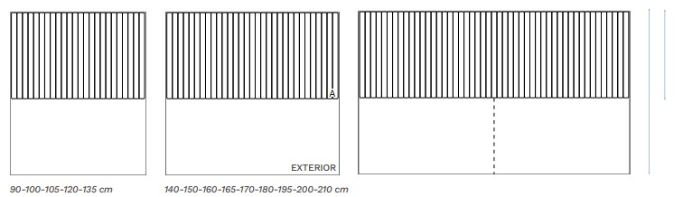 Croquis Cabecero SLIM de Gomarco