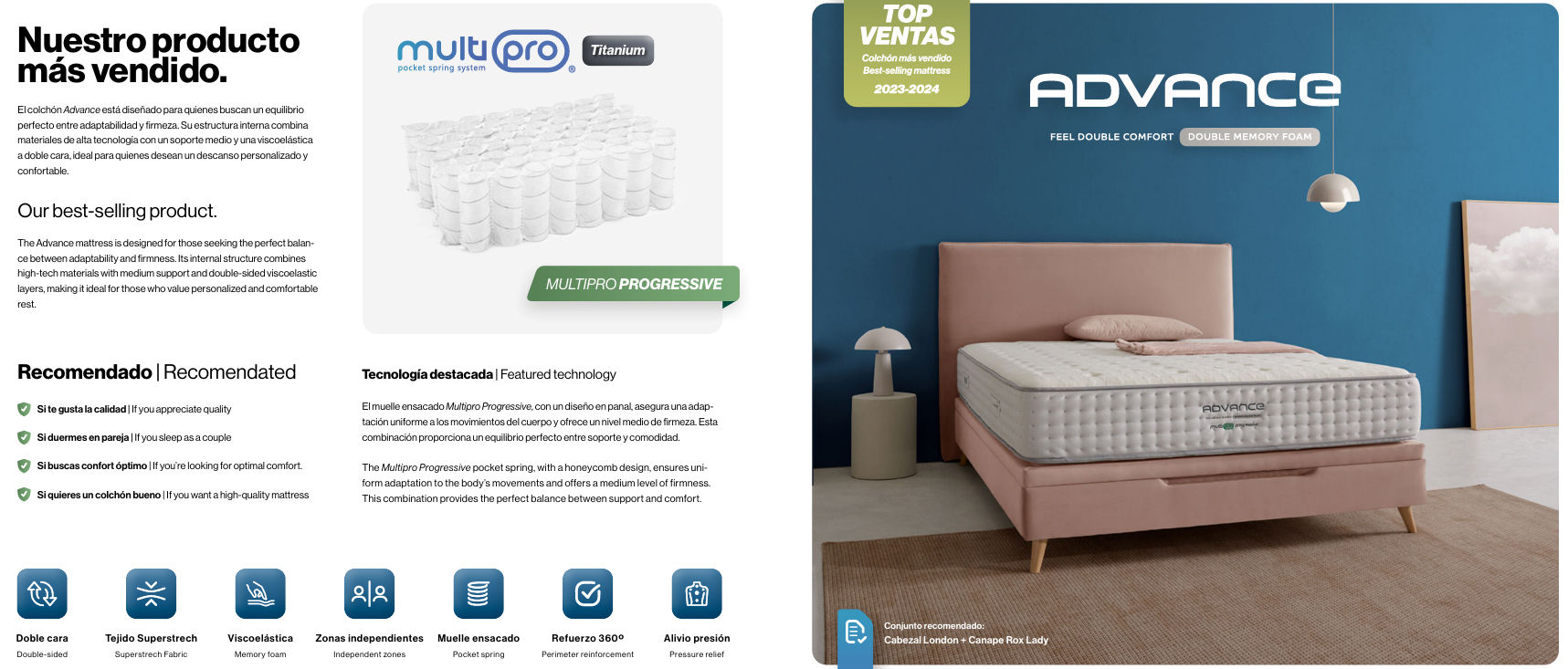 Colchón advance de Essenzia