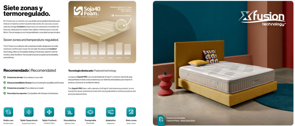 Colchón X FUSION de Essenzia