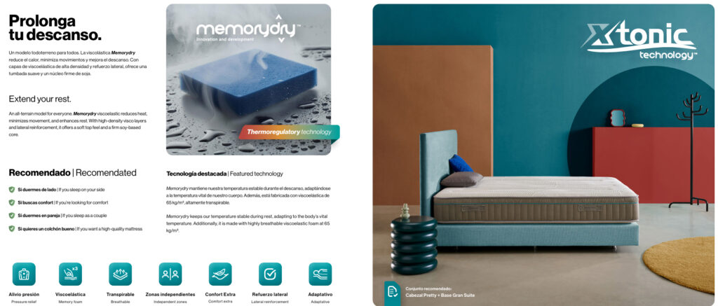Colchón X TONIC de Essenzia