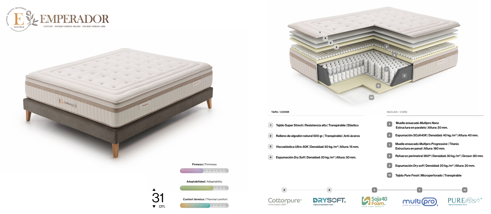 colchon emperador de essenzia
