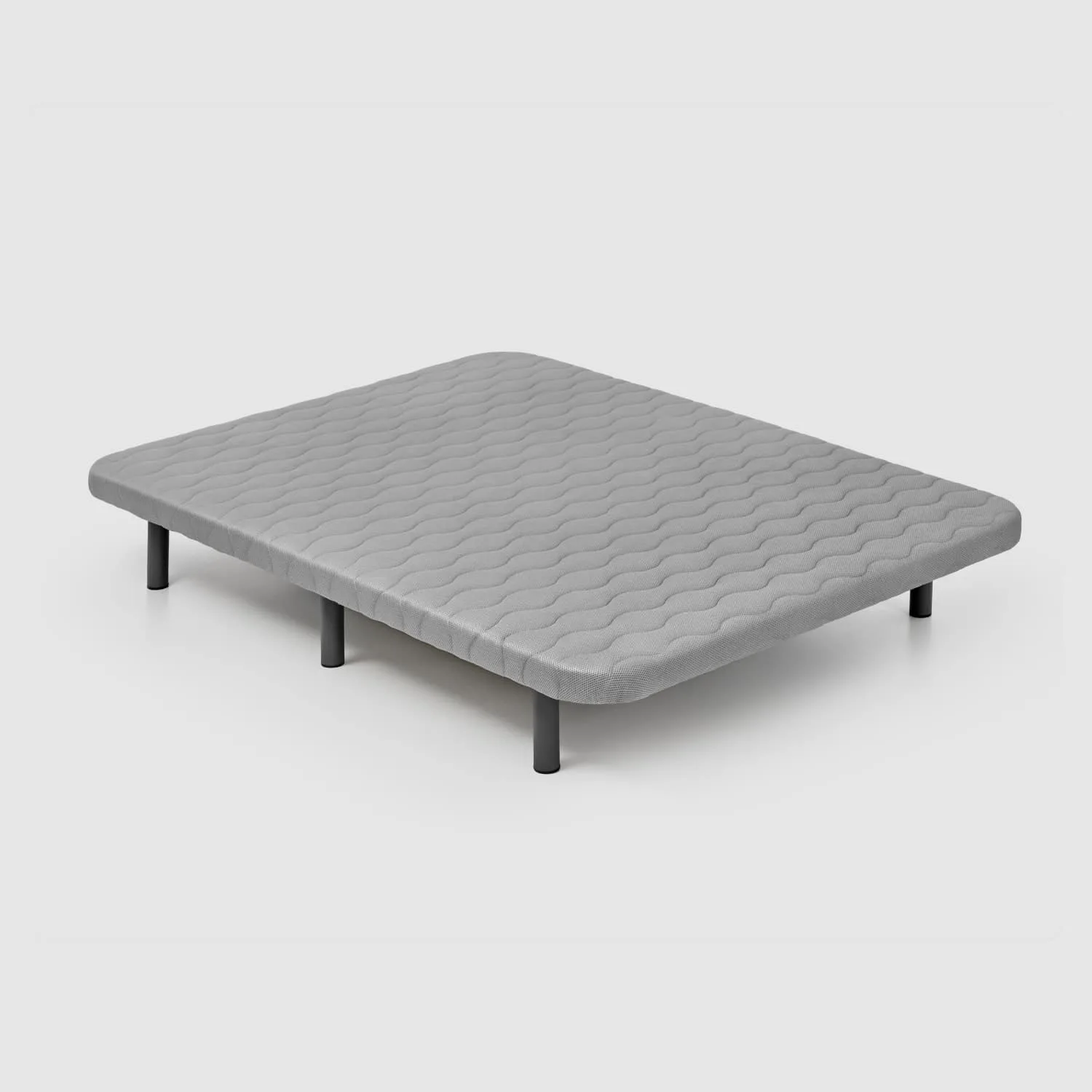 Base tapizada B8 Gomarco perforada con tejido transpirable y patas negras