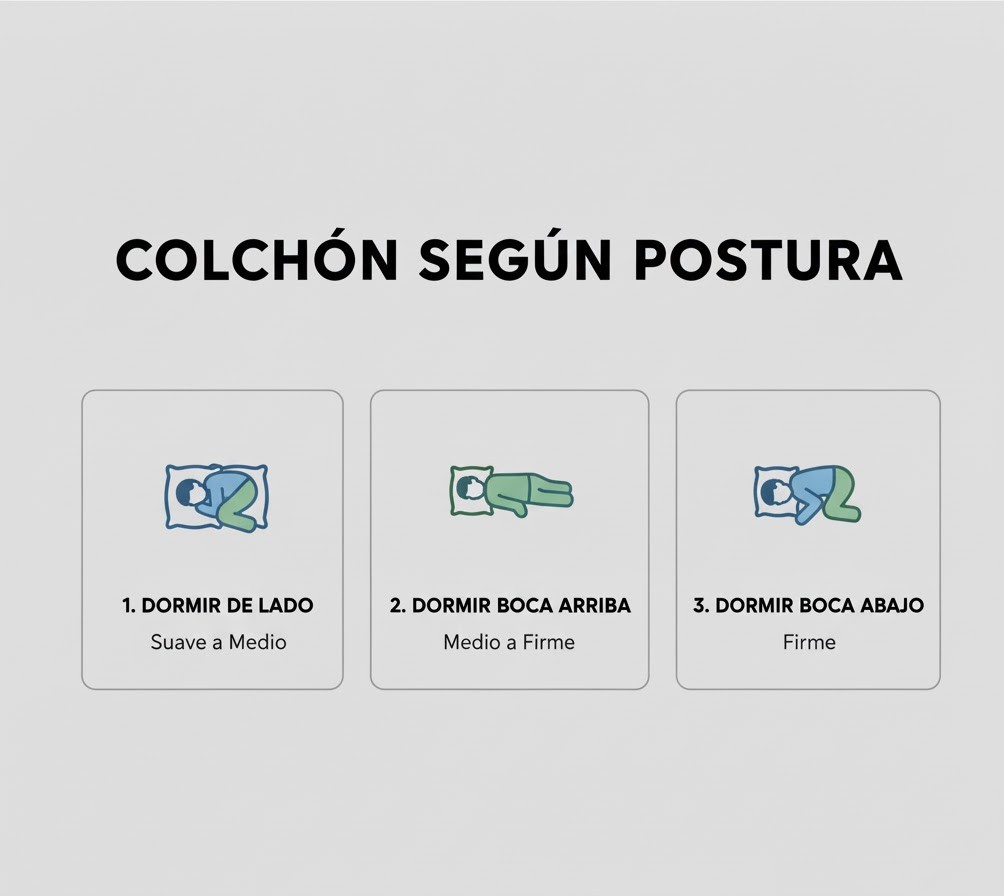 colchón segun postura