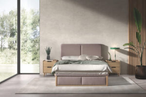 Canapé KOALA BEDS Premium-Drawer ejemplo de acabado y almacenaje con cabecero vista frontal