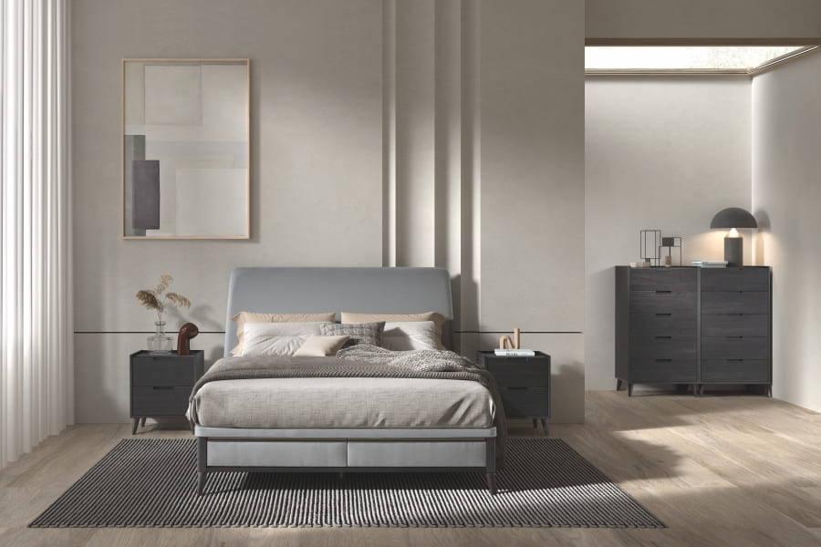 Canapé tapizado Secret Drawer cerrado, vista general elegante