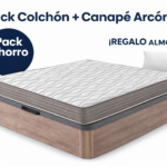 Pack colchón barato con canapé arcón y almohada de regalo en Madrid y Fuenlabrada