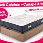 Pack colchón y canapé arcón con regalo de almohada en Colchón Madrid