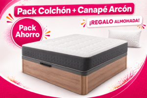 OFERTA DE PACK COLCHÓN KAPA Y CANAPÉ ARCÓN