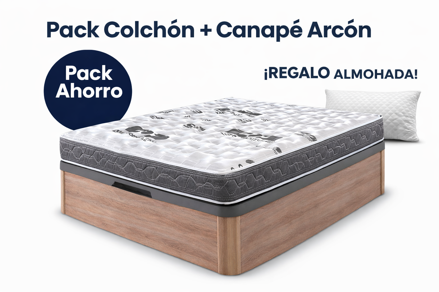Pack Colchón Firme con Canapé Arcón | Oferta en Madrid