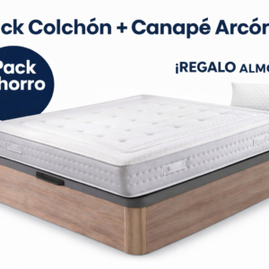 Pack colchón firme y canapé arcón abatible con almohada de regalo en Madrid y Fuenlabrada