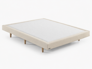 Base tapizada F12 de GOMARCO en color beige con patas de madera