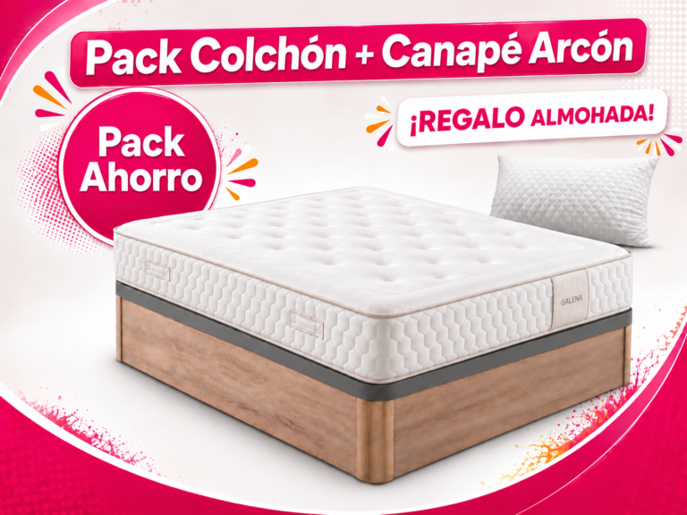 PACK COLCHÓN GALENA Y CANAPÉ ARCÓN